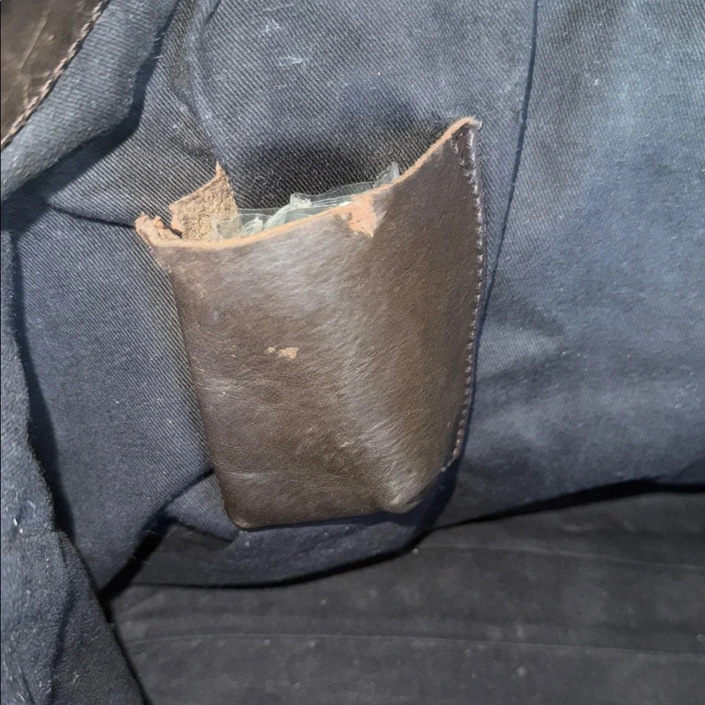 Boden Black and Cream Animal Print Tote - Picture 11 of 14